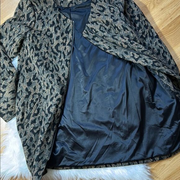 Tart Collections Leopard Print Coat Fleece Size Small - Picture 5 of 6